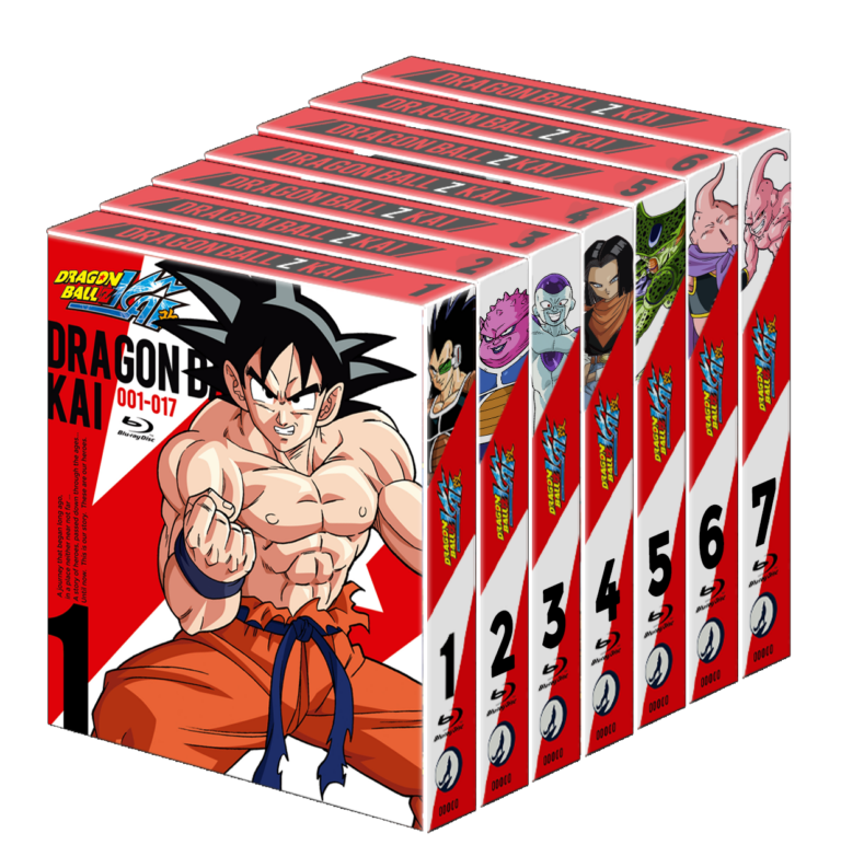 Pack en 7 boxes de la edición Bluray de Dragon Ball Z Kai